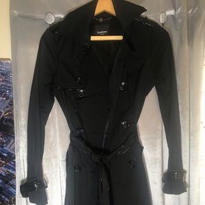 Bebe Black Trench Coat